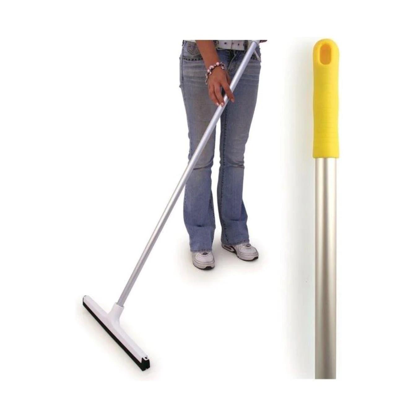 Colour Coded 18" Floor Squeegee with Aluminium Handle - The Dustpan and Brush Store