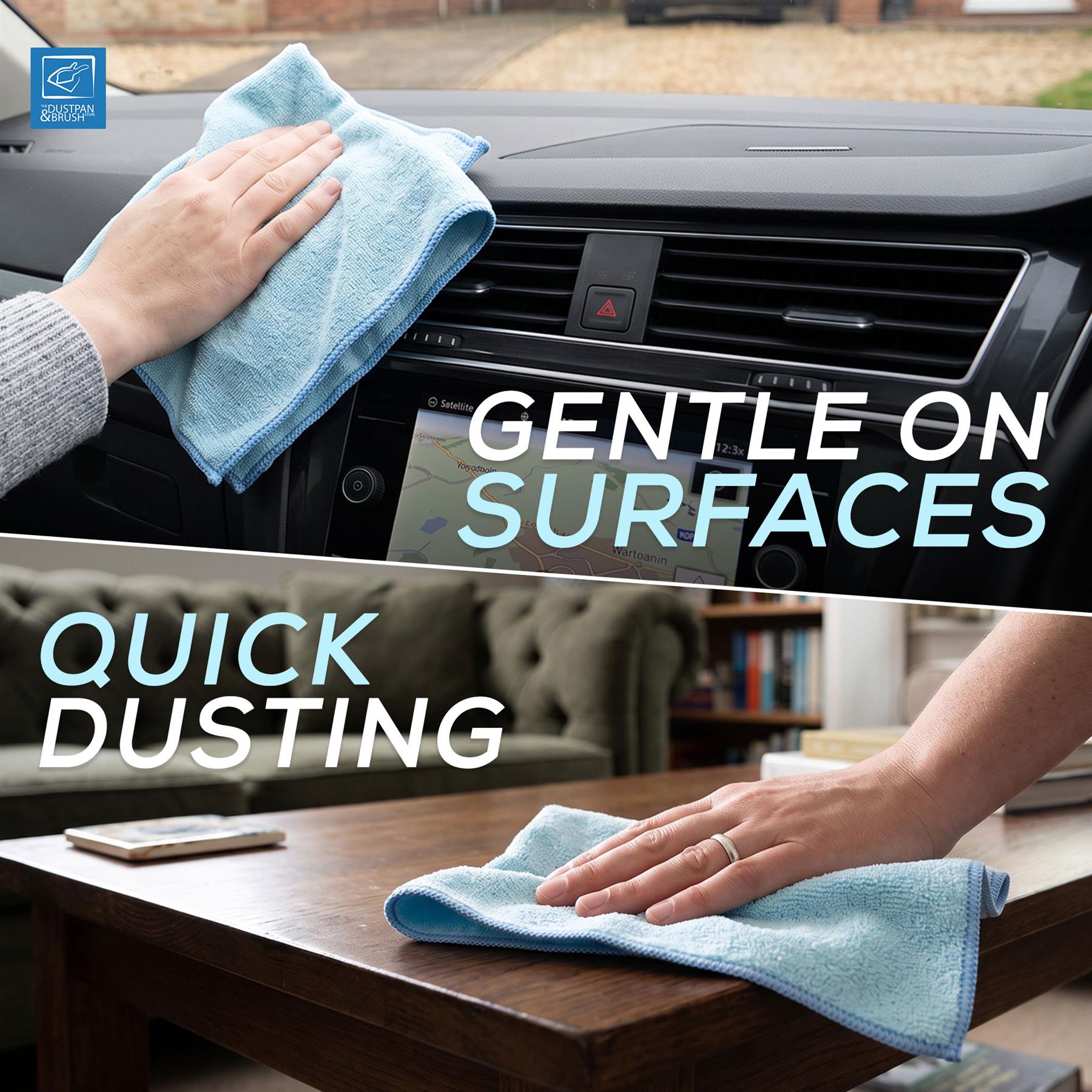 Duck Egg Microfibre Cleaning Cloths | Soft Streak Free Cloth