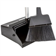 Strong Trade Long Handled Dustpan and Brush Set with Soft Bristle Brush