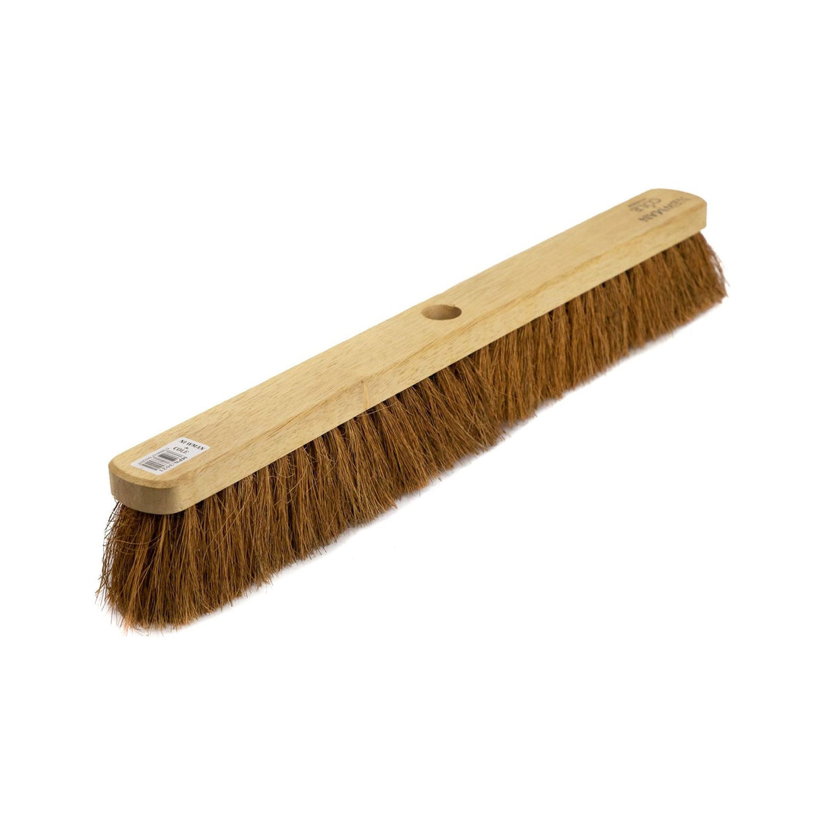 24" Newman and Cole Natural Coco Broom Head with Hole