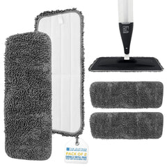 Spray Mop Chenille Replacement Pads Pack of 2