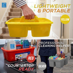Cleaning Caddy Storage Trays with Handles – Pack of 5