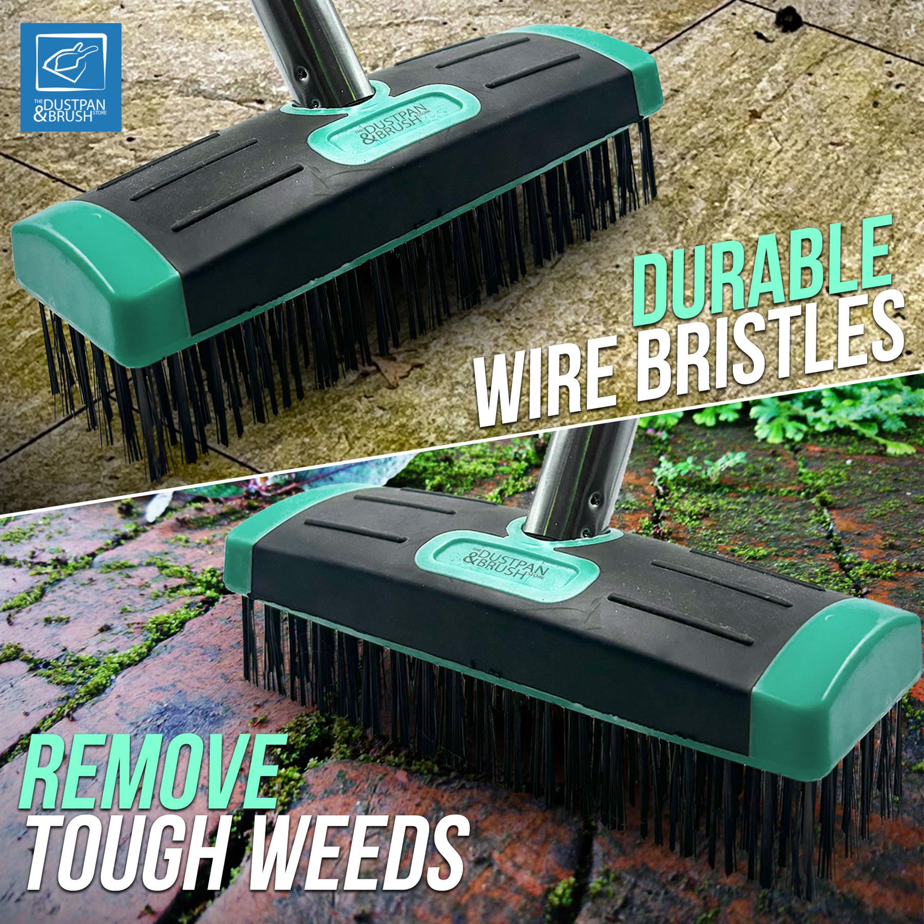Replacement Weed Brush Head – Steel Wire Patio Cleaner - The Dustpan and Brush Store