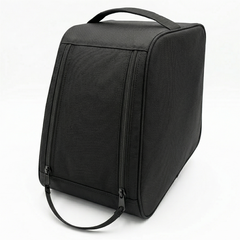 The small boot bag for wellies & walking boots zipped up on a white background 