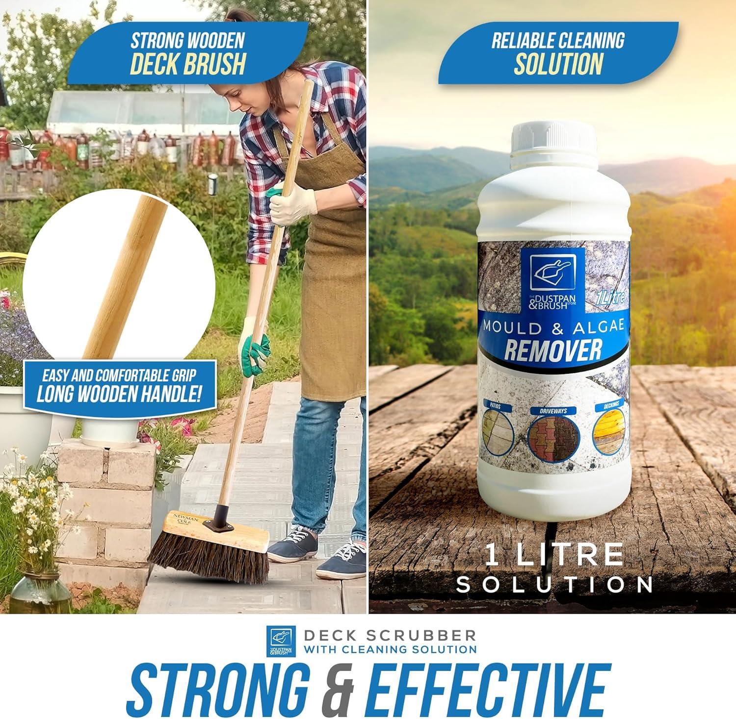 Patio Cleaning Set - Brush & Solution