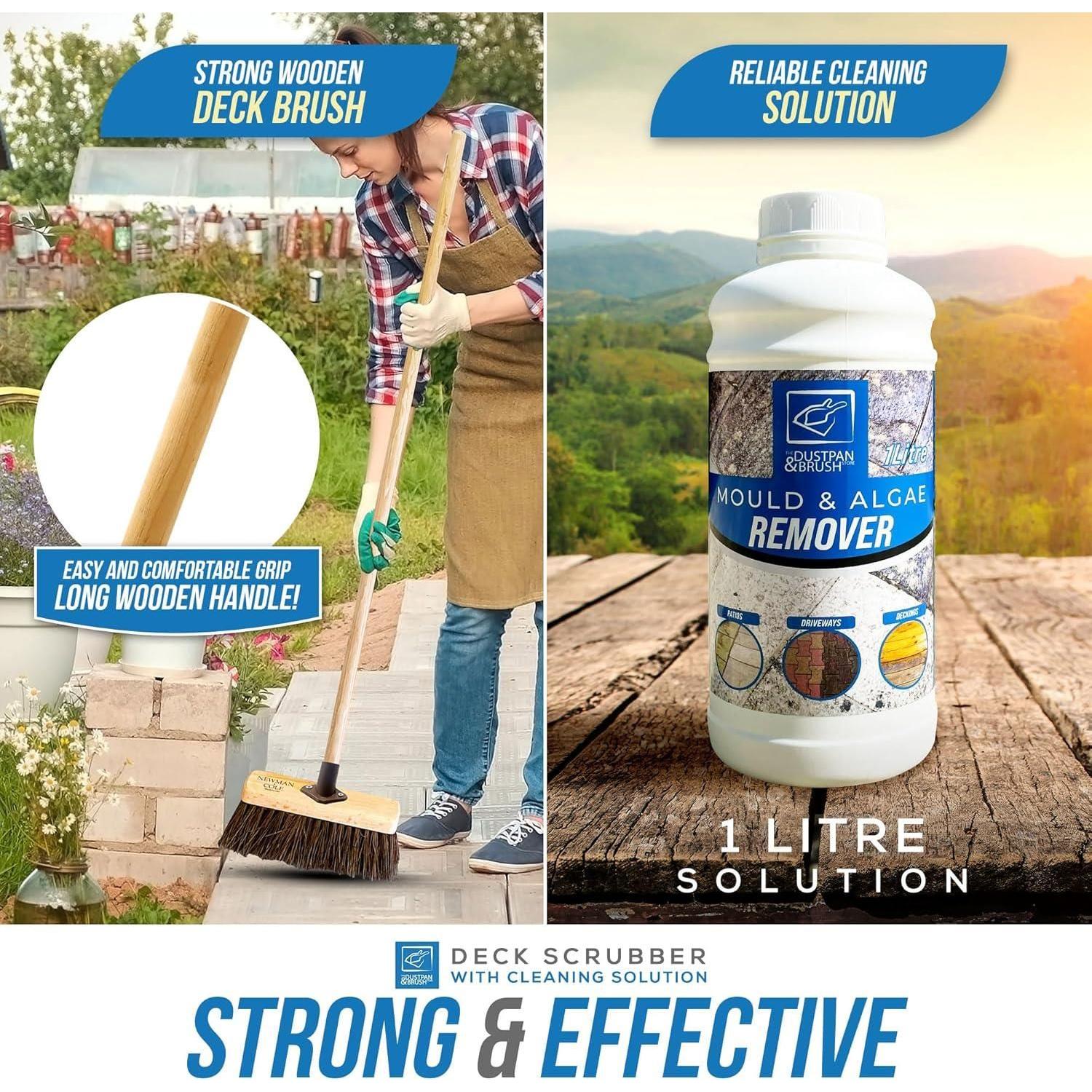 Patio Cleaning Set - Brush & Solution