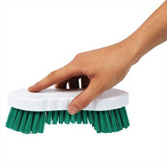 Colour Coded Double Winged Scrubbing Brush Green