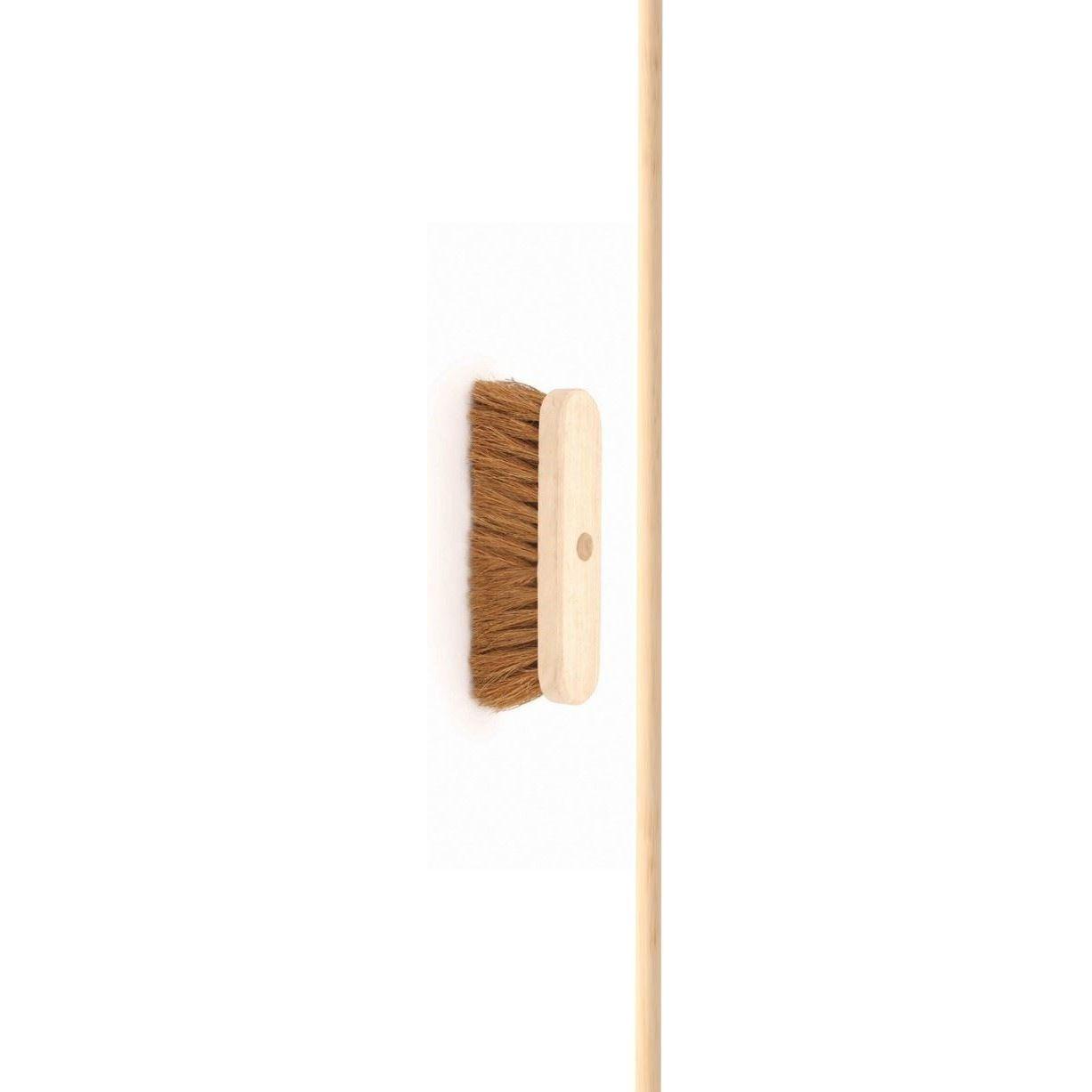 10" Soft Coco Broom Sweeping Brush and Wooden Handle