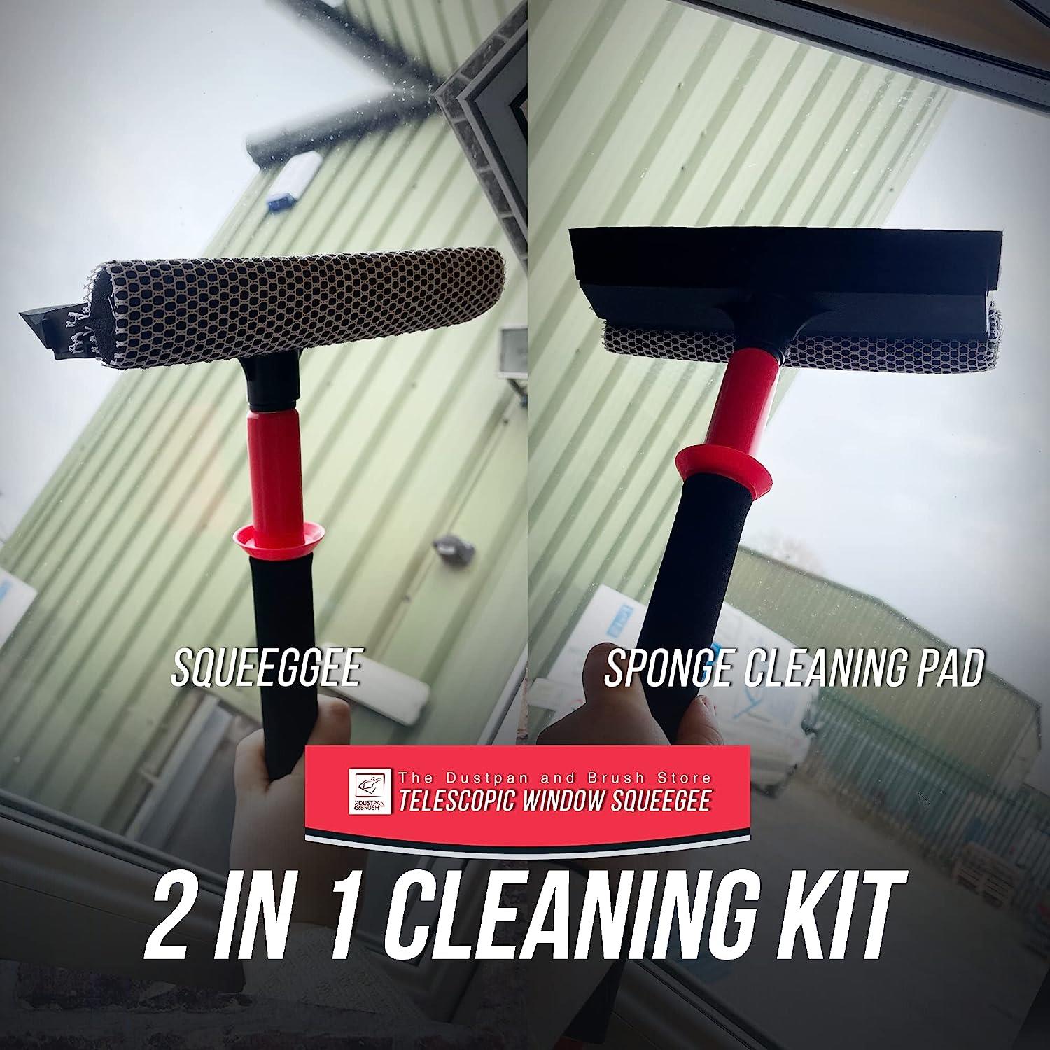 2 in 1 Extendable Window Squeegee & Applicator