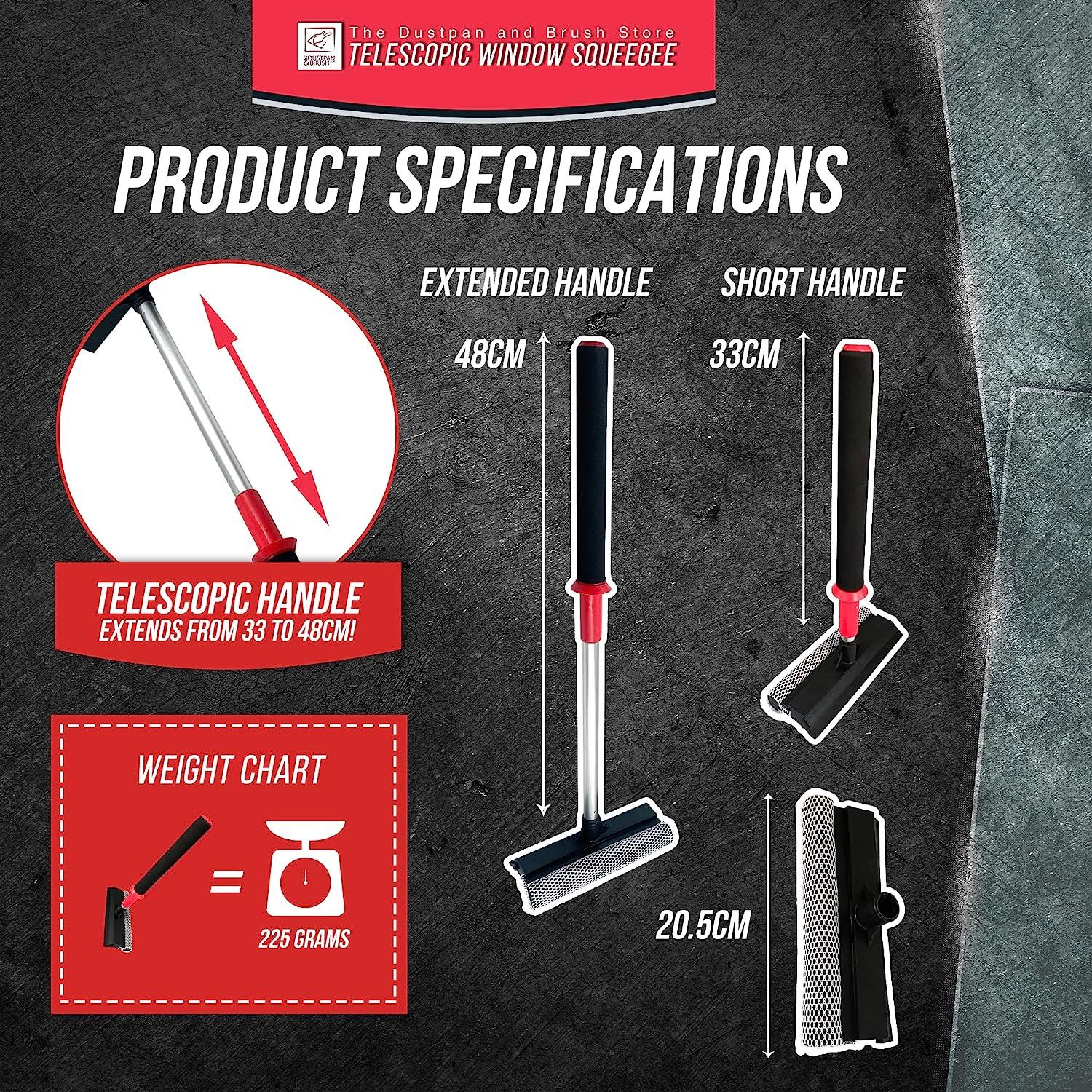 2 in 1 Extendable Window Squeegee & Applicator