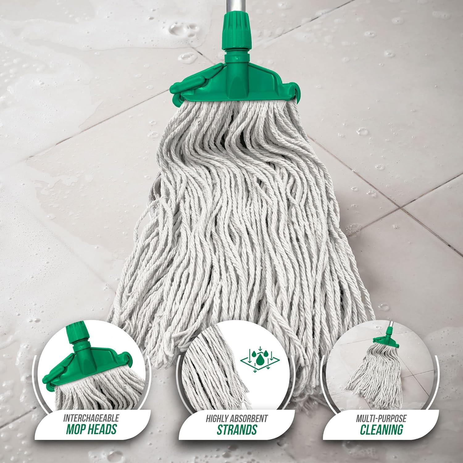 TDBS Green Kentucky Mop Set - 5 Heads