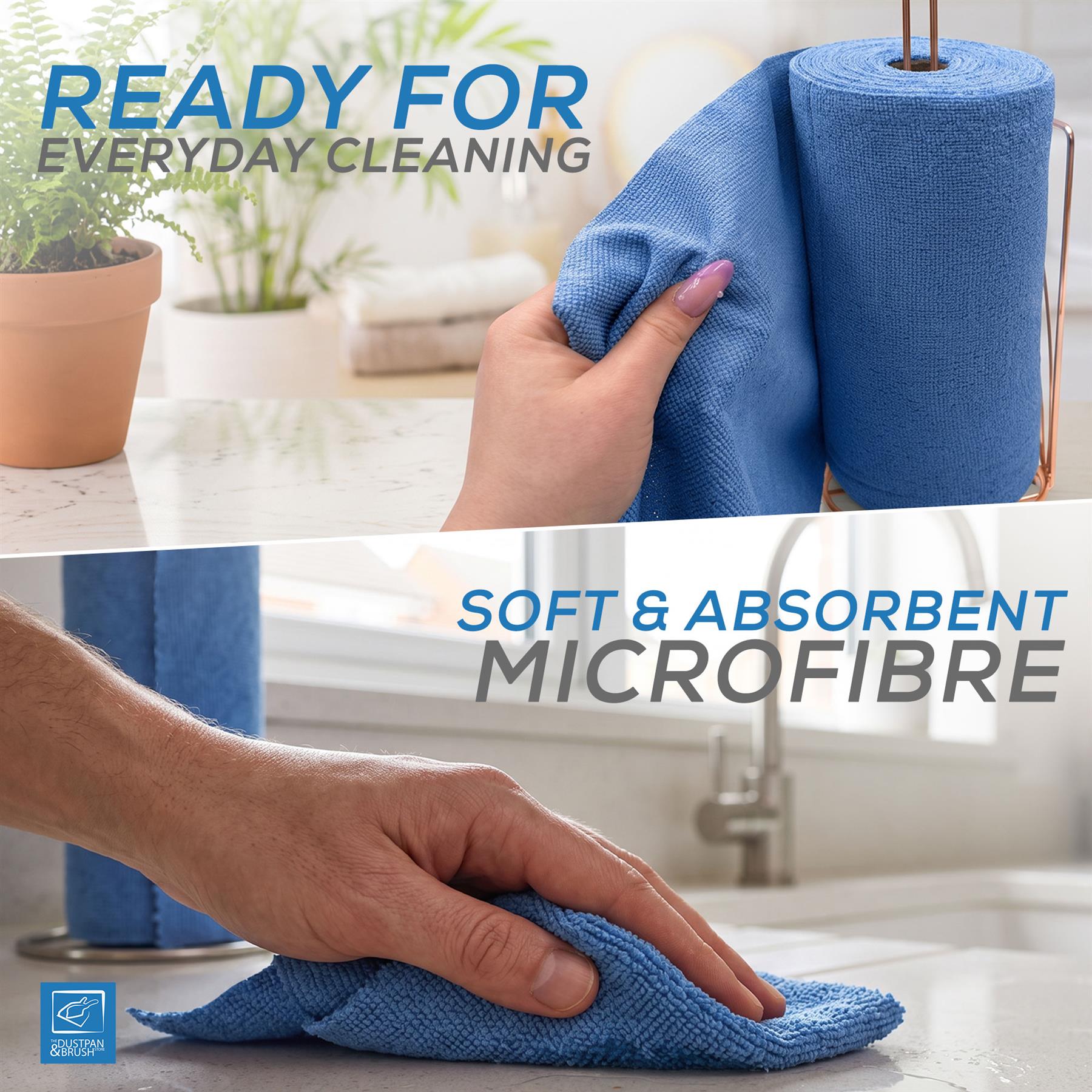 Microfibre Roll Cloth 50 Sheets | Tear Away Cleaning Cloths