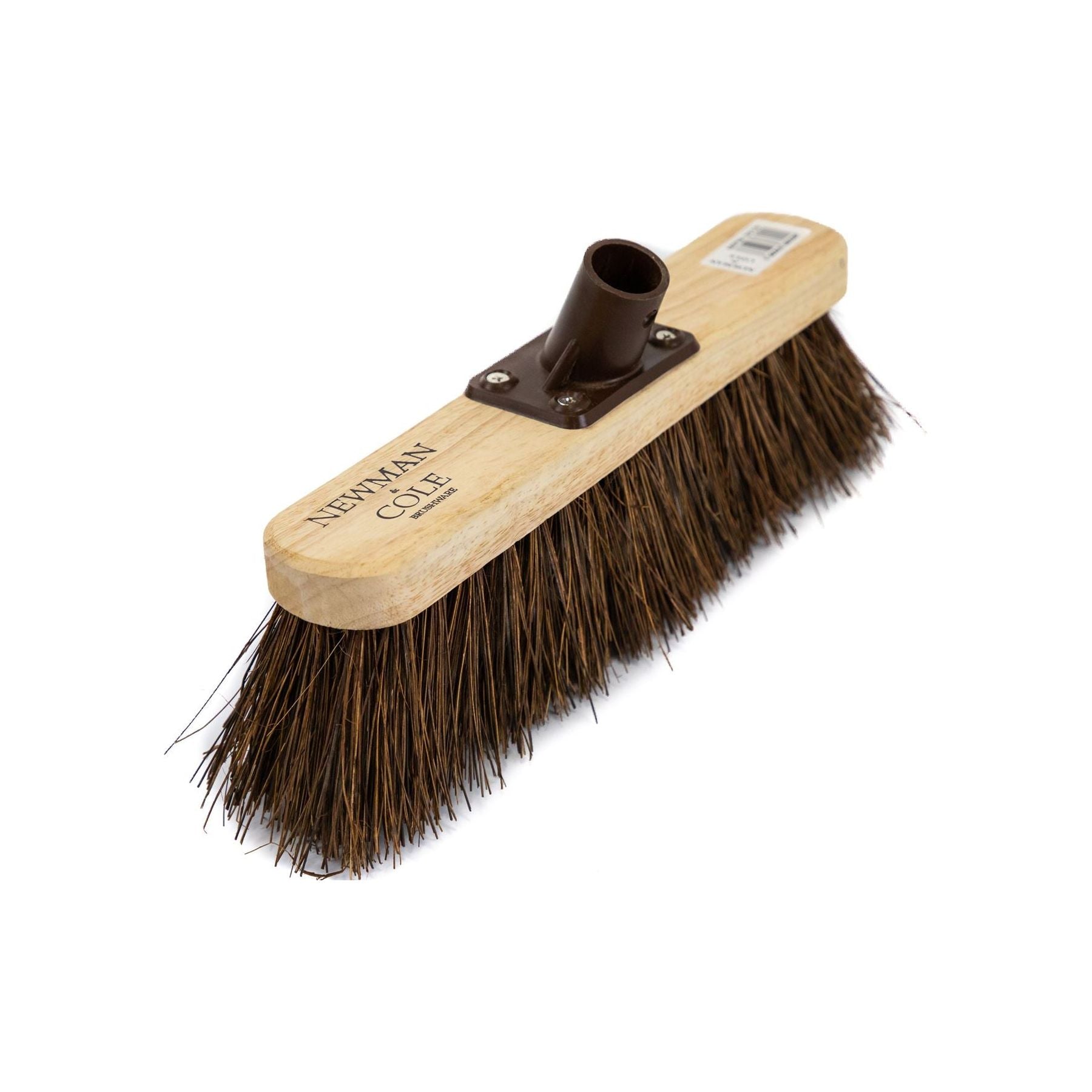 Newman and Cole 12" Natural Bassine Broom Head with Plastic Socket