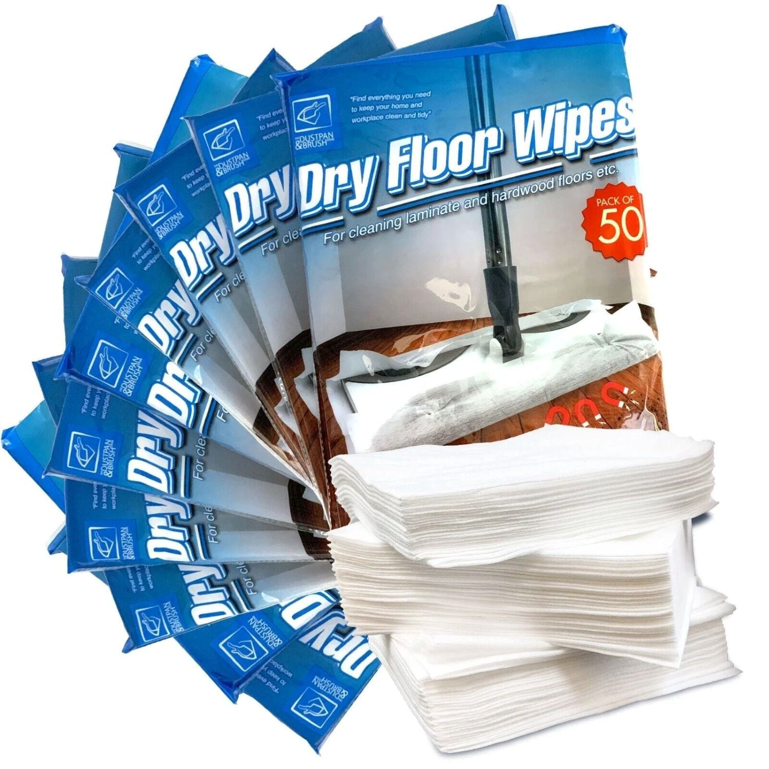 Dry Floor Mop Refill Cloths | Static Dust Mop Wipes