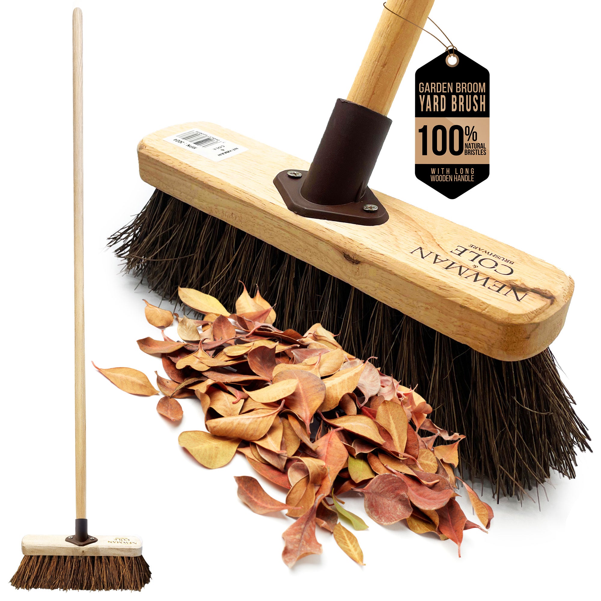 10" Newman & Cole Bassine Broom with Handle