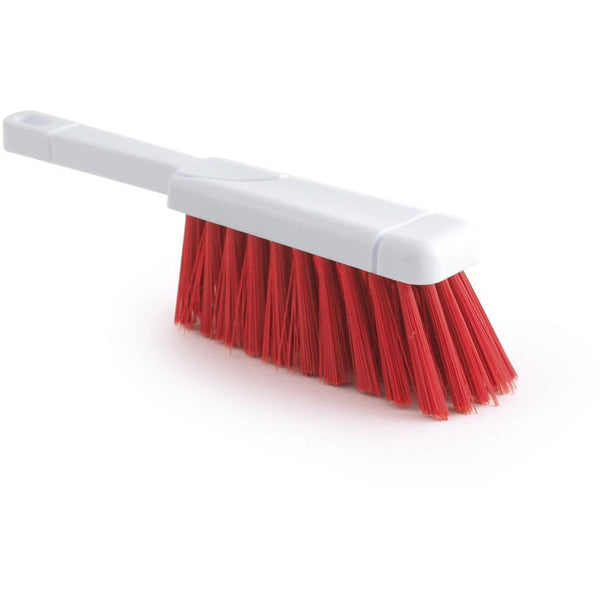 Red Colour Coded Hand Brush Stiff Banister Hygiene Brush - The Dustpan and Brush Store