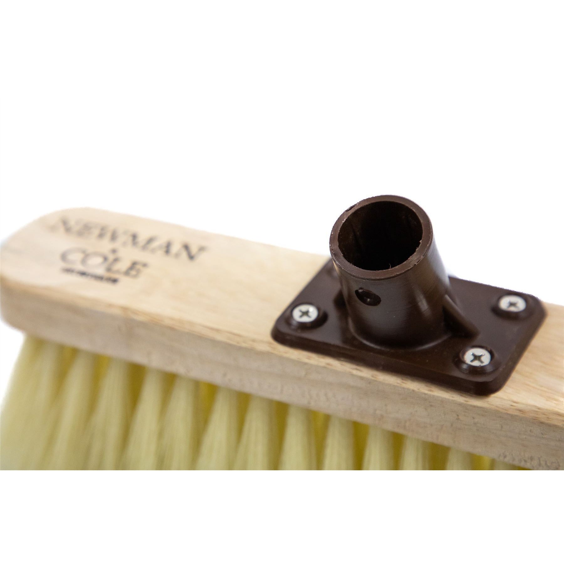 Newman and Cole 12" Soft Crimped Synthetic Broom Head with Plastic Bracket - The Dustpan and Brush Store