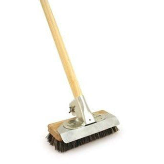 Super Heavy Duty Deck Scrub Metal Scraper Weeding Brush for Decking Paving Patio - The Dustpan and Brush Store