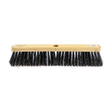 Newman and Cole 18" Stiff Synthetic Broom Head with Hole