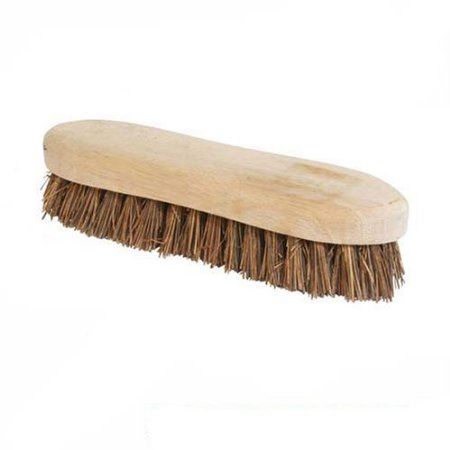 Traditional Natural Stiff Bassine Wooden Scrubbing Brush Hand Deck Scrub Brush - The Dustpan and Brush Store