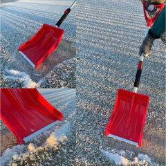Telescopic Snow Shovel Compact Car Travel Extending Snow Scoop - The Dustpan and Brush Store