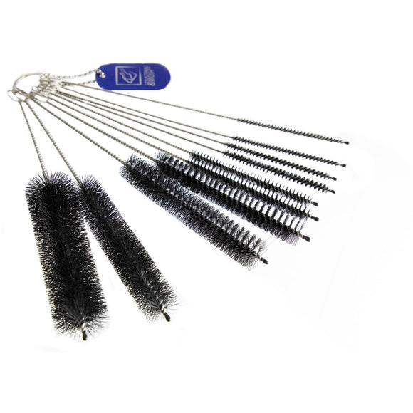 Kettle Spout Brush Teapot Nozzle Brush Set Bottle Tube Brush Pipe Cleaner Glasses Straw Coffee Machine Cleaning Brushes - 10 Pack Assorted Sizes - The Dustpan and Brush Store