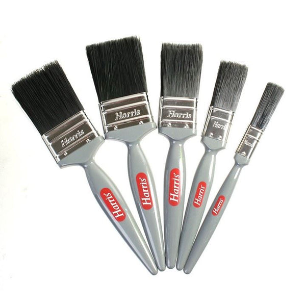 Harris Paint Brush Set 5 Piece Gloss Decorating Paint Brushes Painting Pack - The Dustpan and Brush Store