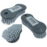 Dogbone Scrubbing Brush Pack of 3 Hand Plastic Scrub Brush with Stiff Bristles - The Dustpan and Brush Store