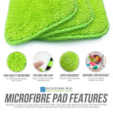 Pack of 3 Microfibre Floor Mop Replacement Pads