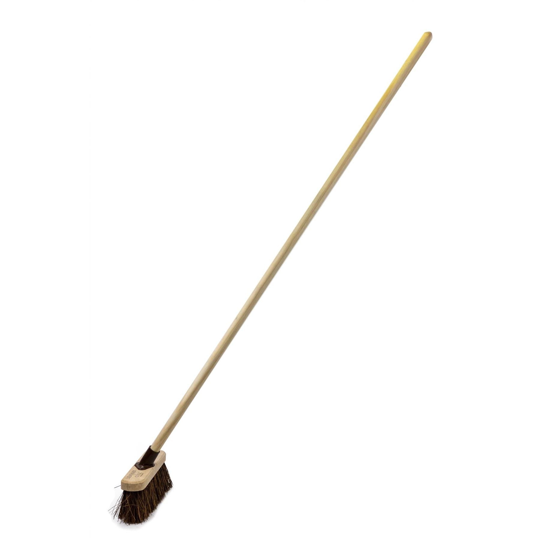 Newman and Cole 10" Natural Bassine Broom Head with Plastic Socket Supplied with Handle