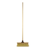Newman and Cole 12" Soft Crimped Synthetic Broom Head with Plastic Bracket Supplied with Handle - The Dustpan and Brush Store
