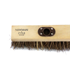 Newman and Cole 13" Bass & Cane Flat Broom Head with Plastic Socket Supplied with Handle - The Dustpan and Brush Store