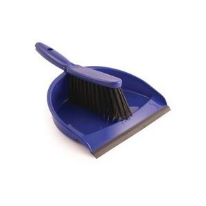 Blue Colour Coded Hygiene Dustpan and Soft Brush - The Dustpan and Brush Store