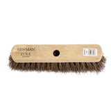 Newman and Cole 12" Natural Bassine Broom Head with Hole Supplied with Handle