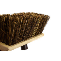 Newman and Cole 13" Bass & Cane Flat Broom Head with Plastic Socket Supplied with Handle - The Dustpan and Brush Store