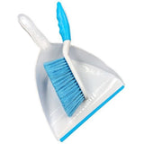 Deluxe Dustpan and Brush Set in Blue