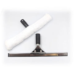 TDBS Stainless Steel Squeegee and Microfibre Applicator Set - The Dustpan and Brush Store