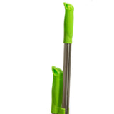 Long Multi Section Handle Dustpan and Brush Set - Green