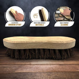 Traditional Wooden Scrubbing Brush - Pack of 2