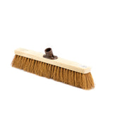 Newman and Cole 18" Natural Coco Broom Head with Plastic Socket - The Dustpan and Brush Store