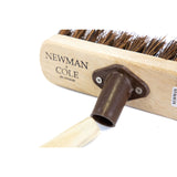 Newman and Cole 9" Natural Bassine Deck Scrub with Plastic Socket - The Dustpan and Brush Store