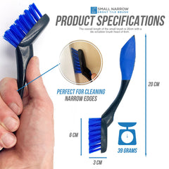 Soft Grip Grout Cleaning Brush Narrow Stiff Bristle Joint Gap Mould Cleaner