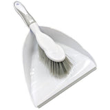 Deluxe Dustpan and Brush Set in Grey