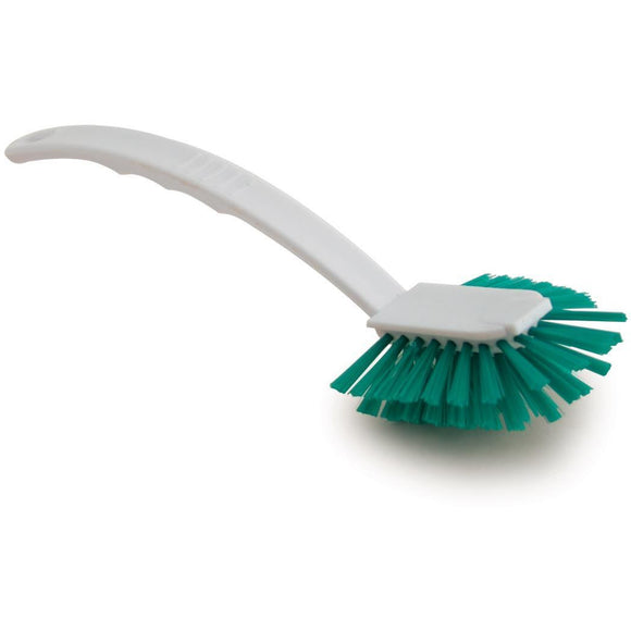 Green Washing Up Dish Brush Colour Coded Hand Fantail Wash Brush - The Dustpan and Brush Store