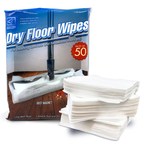 Pack of 50 Dry Floor Cloth Wipes Static Mop Refill Pack