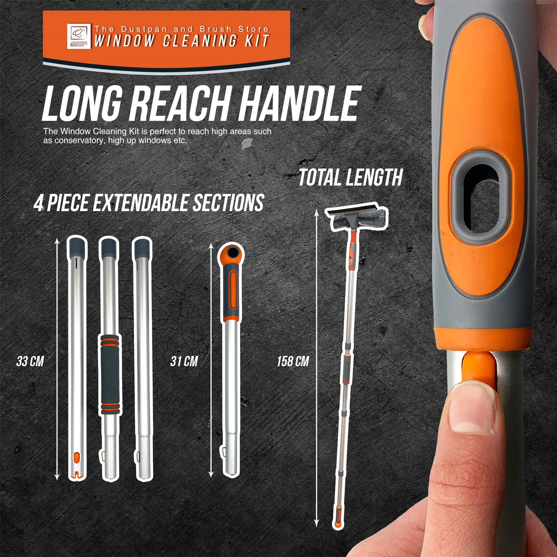 Long Reach Window Cleaning Kit