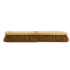 Newman and Cole 18" Natural Coco Broom Head with Hole Supplied with Handle