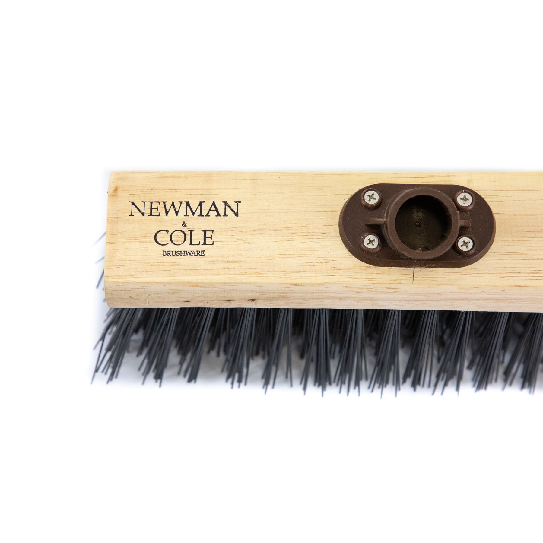 Newman and Cole 13" Synthetic Flat Broom Head with Plastic Socket - The Dustpan and Brush Store