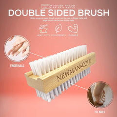 Newman and Cole Wooden Nail Brush - Set of 6