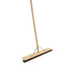36" Heavy Duty Wooden Rubber Floor Squeegee Blade Complete with Metal Stay and Solid Handle - The Dustpan and Brush Store